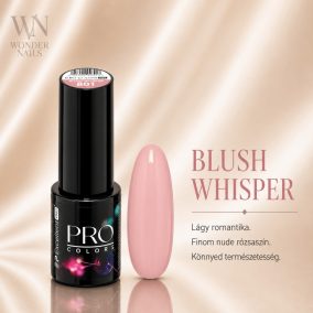 Excellent PRO Pro Colors 801 Blush Whisper géllakk – üveg és színminta