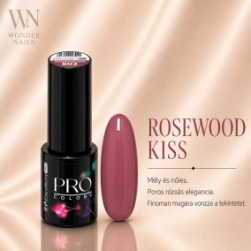 Excellent PRO Pro Colors 803 Rosewood Kiss géllakk – üveg és színminta