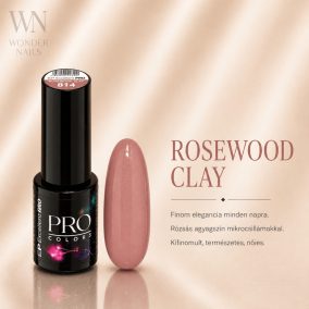 Excellent PRO Pro Colors 814 Rosewood Clay géllakk – üveg és színminta