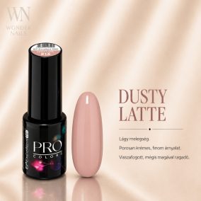 Excellent PRO Pro Colors 816 Dusty Latte géllakk – üveg és színminta