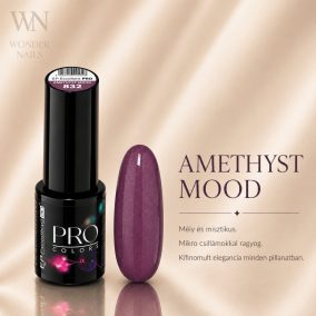 Excellent PRO Pro Colors 832 Amethyst Mood géllakk – üveg és színminta