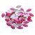 Pink Szem Strassz 10db