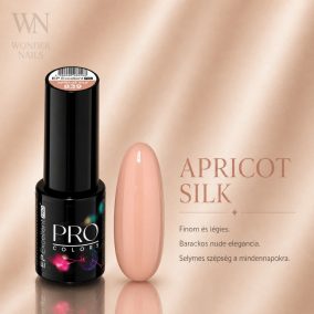 Excellent PRO Pro Colors 839 Apricot Silk géllakk – üveg és színminta