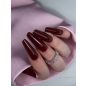 Excellent PRO Pro Colors 857 Bordeaux Red géllakk – sötét bordó manikűr kézen
