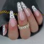 Hard Liquid Gel More Pink – rózsaszín körmök pöttyös francia végekkel