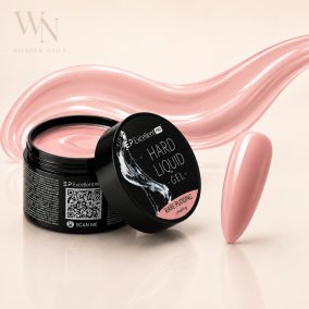 Excellent PRO Hard Liquid Gel Rare Pudding építőzselé tégely és rózsaszín-bézs nude árnyalatminta