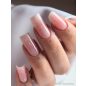Hard Liquid Gel Rose Gold Diamonds – hosszabb rózsaszín körmök fényes felülettel