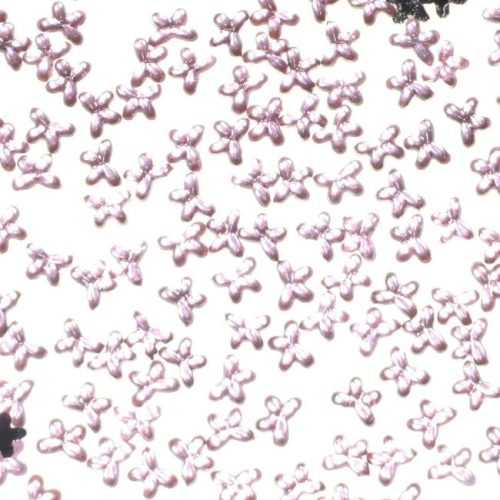 Rózsaszín Pillangó Formájú Strasszkő 10db