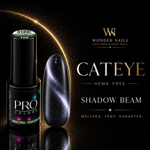 Excellent PRO Cat Eye Shadow Beam 106 7 g – termékfotó grafitszürke színmintával