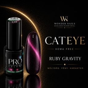 Excellent PRO Cat Eye Ruby Gravity 110 7 g – termékfotó mély rózsaszín színmintával