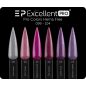 Excellent PRO Pro Colors 104 Lavender Shimmer géllakk – 099–104 flash árnyalatok összehasonlító színmintái