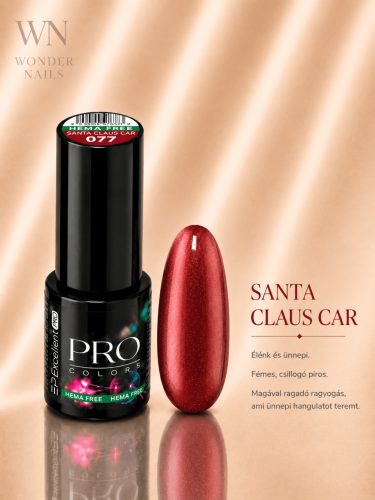 Excellent PRO Pro Colors 077 Santa Claus Car géllakk – üveg és színminta
