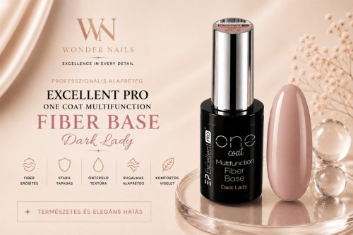 Excellent PRO One Coat Multifunction Fiber Base Dark Lady 11g – Rugalmas Alapzselé