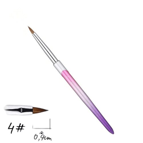 Prémium Kolinsky Porcelán Ecset "Acryl" #4P 