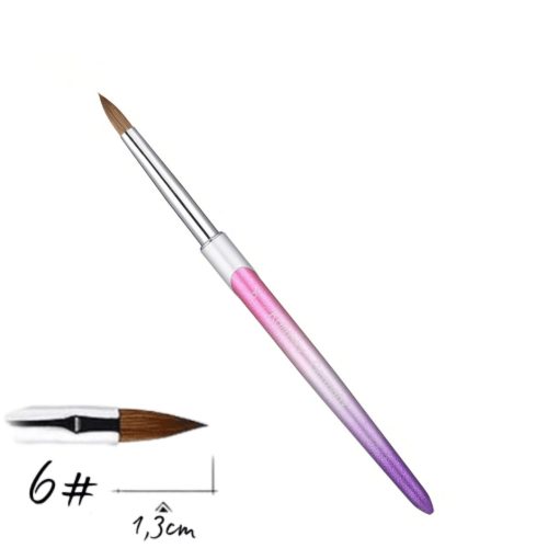Prémium Kolinsky Porcelán Ecset "Acryl" #6P