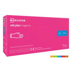   Mercator Nitrylex Magenta Púdermentes Gumikesztyű "M"