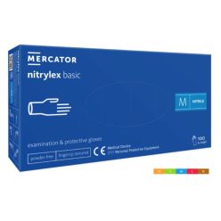   Mercator Nitrylex Basic Púdermentes Gumikesztyű "S"