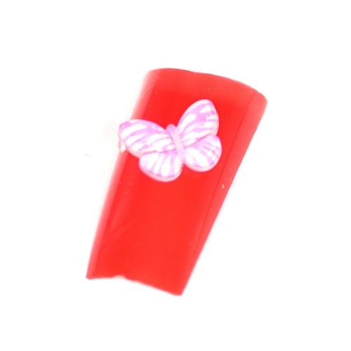 Pillangó 3D-s Dísz 8. Rózsaszín