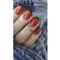 Excellent PRO Pro Colors 123 Hot Crush géllakk – vörös manikűr aranyfényű színnel