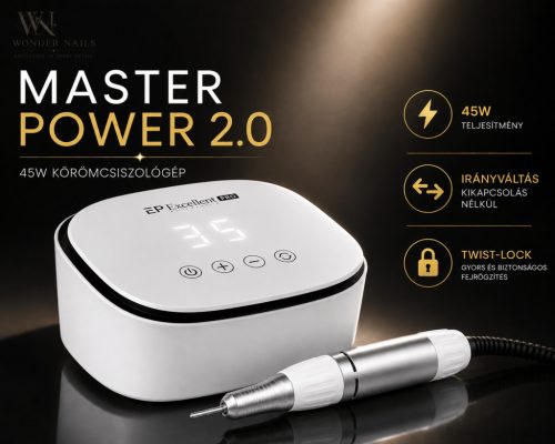 Excellent PRO Excellent PRO Master Power 2.0 45W – 35 000 RPM professzionális körömcsiszológép Power 2.0 45W professzionális körömcsiszológép4