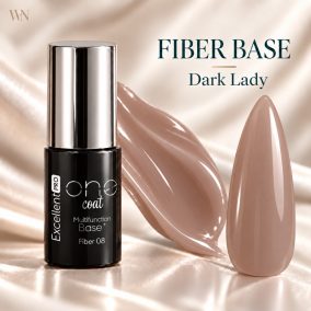 Excellent PRO One Coat Multifunction Fiber Base Dark Lady 7g – színhű anyagív és stiletto tip