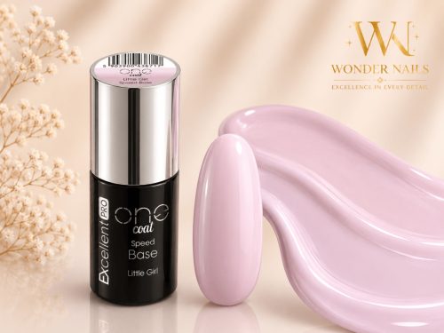 Excellent PRO One Coat Speed Base Little Girl 7g – Tejes Rózsaszín Alapzselé