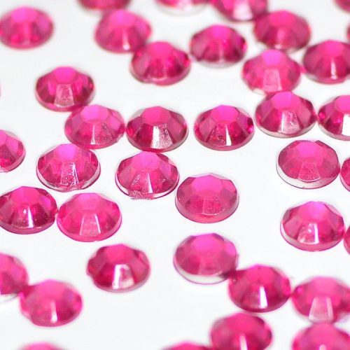 Magenta Strasszkő 10db