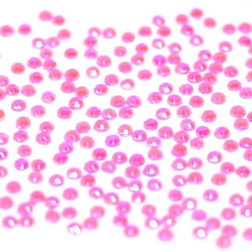 Pink Irizáló Strasszkő 100db