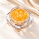 Glitter Mix mandarinnarancs 45. – nyitott tégelyben, champagne szatén háttéren