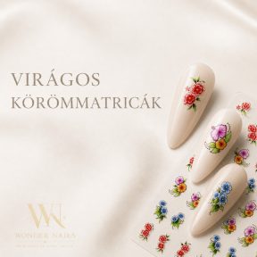 Virágos Körömmatricák