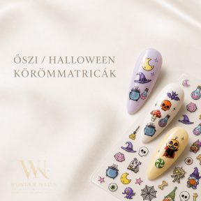 Őszi és Halloween Körömmatricák